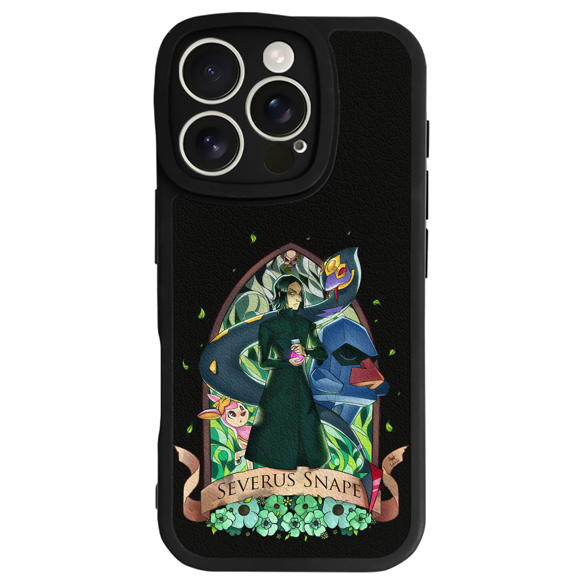 （画像用） Harry Potter ハリー・ポッターシリーズ 【iPhone 16シリーズ対応】シリコンスマホケース（レザー調） 材質：シリコン